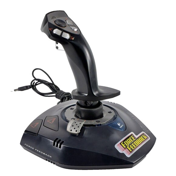 Vintage Logitech Wingman Force 3D J-UC10 Wired Flight Simulator Joystick Tested - Picture 2 of 11